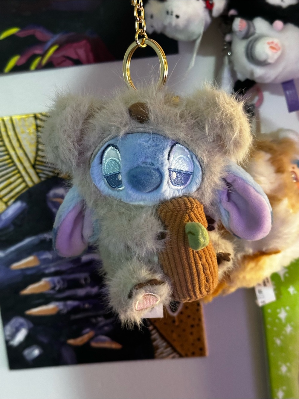 Stitch koala keychain